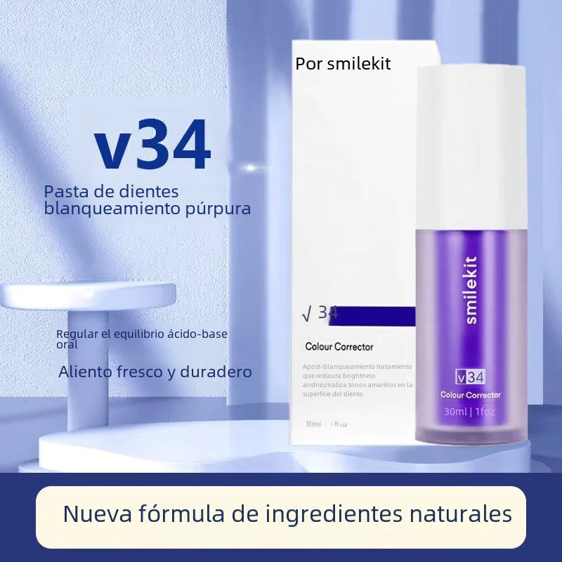 BrightSmile V34 Purple Whitening Toothpaste