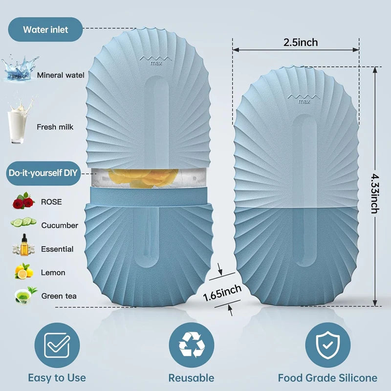 Ice Face Roller, Silicone Ice Mold, That Fixes Eye Puffiness, Shrinks Pores, And Reduces Acne